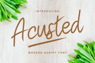 Acusted: A Handwritten Font That Elevates Your Brand