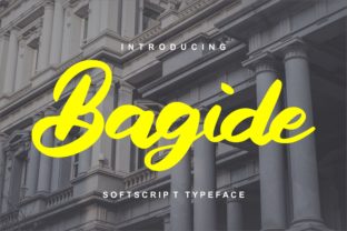 Bagide Font: A Handwritten Typeface for Makers and Sellers