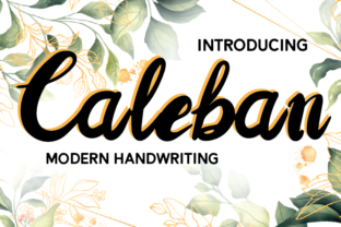 Caleban: A Handwritten Font for Editorial Design with Heart