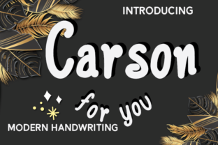 Carson Font: A Handwritten Typeface That Brings Craft Projects to Life