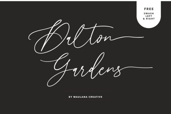 Dalton Gardens: A Script Font for Sophisticated Design Projects