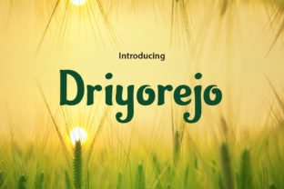 Driyorejo: A Handwritten Font for Creative Editorial Design