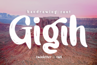 Gigih: A Handwritten Font That Brings Your Crafts to Life