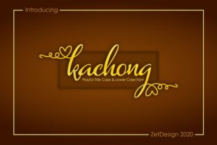 Kachong: A Handwritten Font for Editorial Elegance