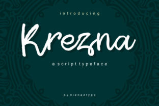 Krezna: A Handwritten Typeface for Authentic Brand Expression