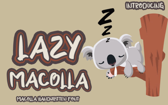 Lazy Macolla: A Handwritten Font for Crafty Creations