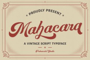 Mahacara Font: A Playful Vintage Typeface for Polished Branding