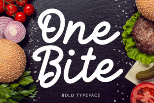 One Bite: A Handwritten Typeface That Elevates Your Brand