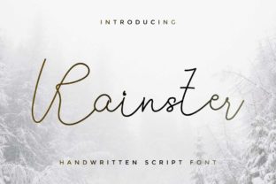 Rainster: A Handwritten Font That Elevates Editorial Design
