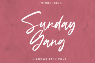 Sunday Gang: A Premium Handwritten Font for Campaign Design